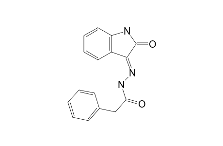 N'-[(3E)-2-oxo-1,2-dihydro-3H-indol-3-ylidene]-2-phenylacetohydrazide