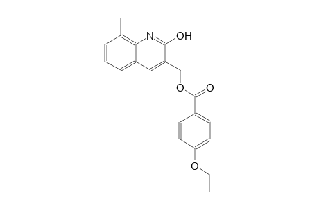 (2-hydroxy-8-methyl-3-quinolinyl)methyl 4-ethoxybenzoate