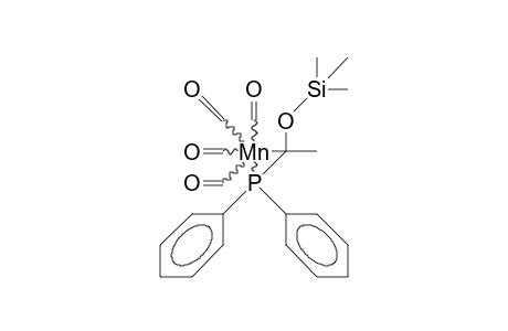 2,2-Diphenyl-3-methyl-1,1,1,1-tetracarbonyl-3-trimethylsiloxy-1-mangana-2-phospha-cyclopropane