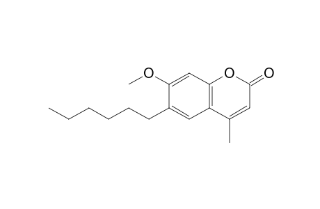 6-hexyl-7-methoxy-4-methylcoumarin