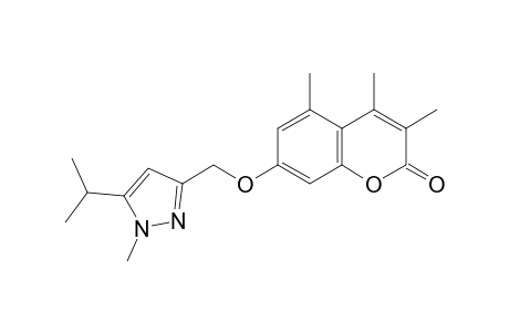 2H-1-Benzopyran-2-one, 3,4,5-trimethyl-7-[[1-methyl-5-(1-methylethyl)-1H-pyrazol-3-yl]methoxy]-