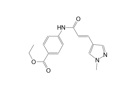 ethyl 4-{[(2E)-3-(1-methyl-1H-pyrazol-4-yl)-2-propenoyl]amino}benzoate