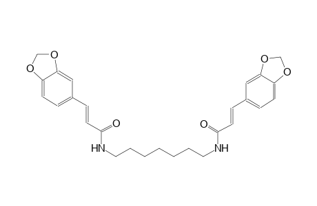 (2E)-3-(1,3-benzodioxol-5-yl)-N-(7-{[(2E)-3-(1,3-benzodioxol-5-yl)-2-propenoyl]amino}heptyl)-2-propenamide