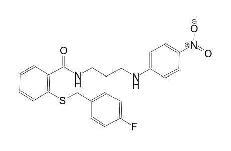 benzamide, 2-[[(4-fluorophenyl)methyl]thio]-N-[3-[(4-nitrophenyl)amino]propyl]-