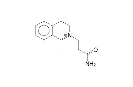 1-methyl-2-(2-carbamoylethyl)-3,4-dihydroisoquinolinium cation