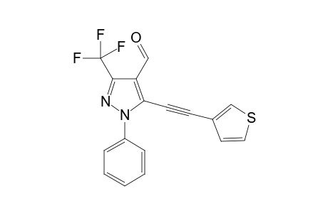 1-Phenyl-5-(3-thienylethynyl)-3-(trifluoromethyl)-1H-pyrazole-4-carbaldehyde