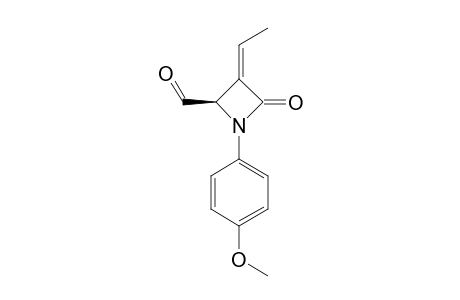 1-PARA-ANISYL-3-ETHYLIDENE-4-FORMYLAZETIDIN-2-ONE