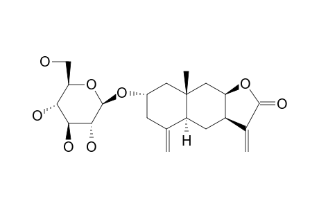 2-ALPHA-(BETA-D-GLUCOPYRANOSYLOXY)-5-ALPHA-H-EUDESMA-4(15),11(13)-DIEN-12,8-BETA-OLIDE
