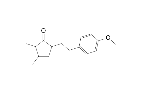 5-[2-(4-methoxyphenyl)ethyl]-2,3-dimethyl-1-cyclopentanone