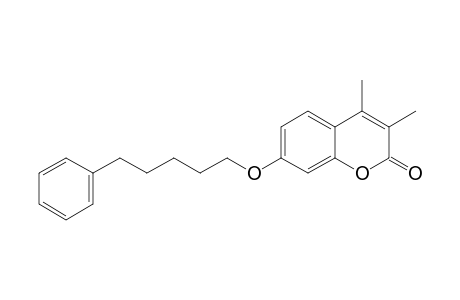 2H-1-Benzopyran-2-one, 3,4-dimethyl-7-[(5-phenylpentyl)oxy]-