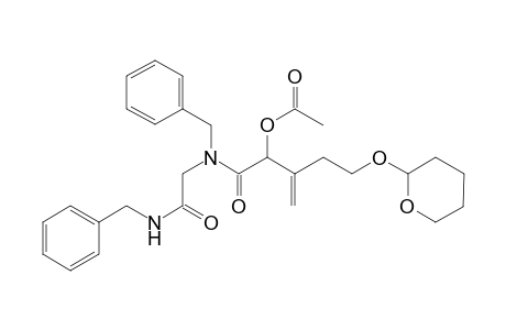 2-Acetoxy-N-benzyl-N-(2-benzylamino-2-oxoethyl)-3-[2-tetrahydropyran-2-yloxy)ethyl]-3-butenamide