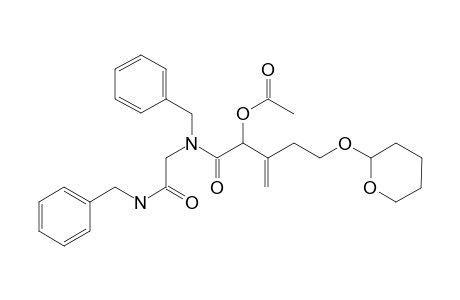 2-Acetoxy-N-benzyl-N-(2-benzylamino-2-oxoethyl)-3-[2-tetrahydropyran-2-yloxy)ethyl]-3-butenamide