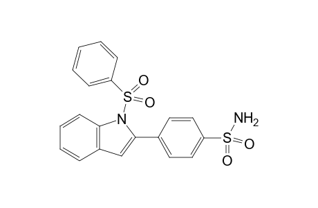 4-(1-Phenylsulfonyl-1H-indol-2-yl)benzenesulfonamide