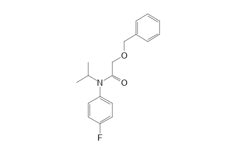 4-FLUORO-N-ISOPROPYL-N-BENZYLOXYACETYL-ANILINE