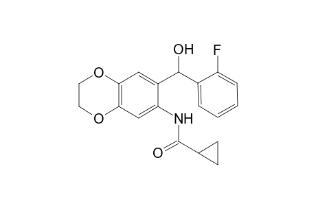 Cyclopropanecarboxamide, N-[7-[(2-fluorophenyl)hydroxymethyl]-2,3-dihydro-1,4-benzodioxin-6-yl]-