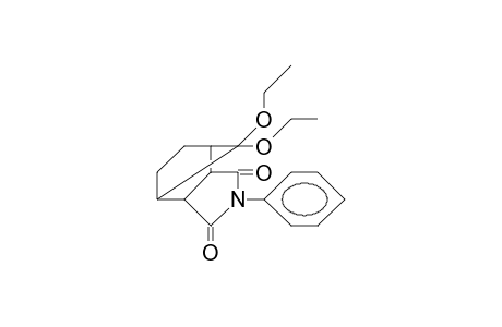 (3AR, 4S,7R,7aS)-8,8-diethoxy-2-phenyl-3a,5,6,7a-tetrahydro-1H,3H-4,7-methanoisoindol-1,3-dione