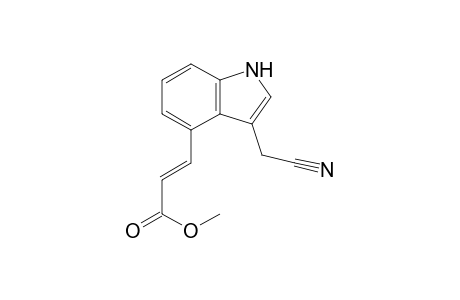 2-Propenoic acid, 3-[3-(cyanomethyl)-1H-indol-4-yl]-, methyl ester, (E)-