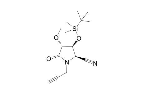 anti-5-Cyano-3-methoxy-4-tert-butyldimethylsiloxy-N-(prop-2-yn-1-yl)pyrrolidin-2-one