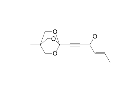 (E)-1-(1-methyl-3,5,8-trioxabicyclo[2.2.2]octan-4-yl)hex-4-en-1-yn-3-ol