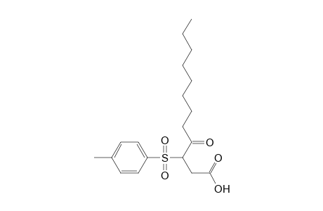 3-(4-Methylphenyl)sulfonyl-4-oxidanylidene-dodecanoic acid