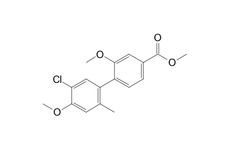 4-(5-chloro-4-methoxy-2-methyl-phenyl)-3-methoxy-benzoic acid methyl ester