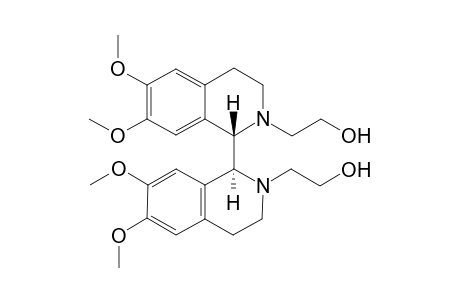 rac-2,2'-Di-(hydroxyethyl)-6,6',7,7'-tetramethoxy-1,1',2,2',3,3',4,4',octahydro-1,1'bisisoquinoline