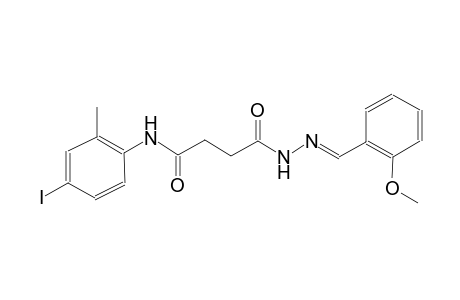 butanoic acid, 4-[(4-iodo-2-methylphenyl)amino]-4-oxo-, 2-[(E)-(2-methoxyphenyl)methylidene]hydrazide