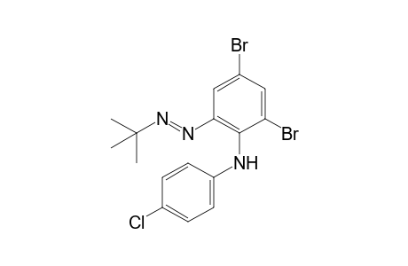 2,4-Dibromo-6-[(tert-butyl)azo]-N-(4-chlorophenyl)aniline