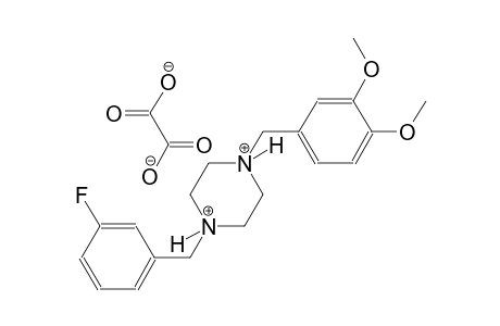 1-(3,4-dimethoxybenzyl)-4-(3-fluorobenzyl)piperazinediium oxalate