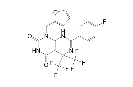 Pyrimido[4,5-d]pyrimidine-2,4(1H,3H)-dione, 7-(4-fluorophenyl)-1-(2-furanylmethyl)-5,8-dihydro-5,5-bis(trifluoromethyl)-