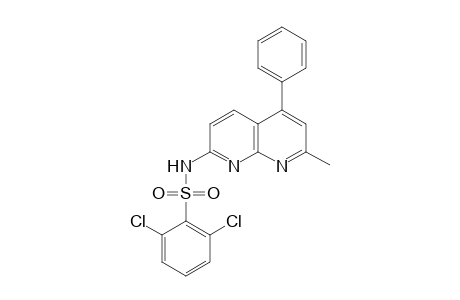 Benzenesulfonamide, 2,5-dichloro-N-(7-methyl-5-phenyl-1,8-naphthyridin-2-yl)-