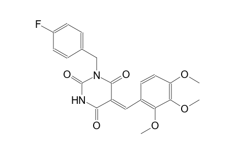 (5Z)-1-(4-fluorobenzyl)-5-(2,3,4-trimethoxybenzylidene)-2,4,6(1H,3H,5H)-pyrimidinetrione
