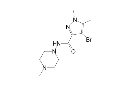 4-bromo-1,5-dimethyl-N-(4-methyl-1-piperazinyl)-1H-pyrazole-3-carboxamide