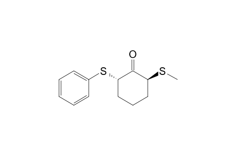 (2S*,6S*)-2-(Methylthio)-6-(phenylthio)cyclo-hexanone