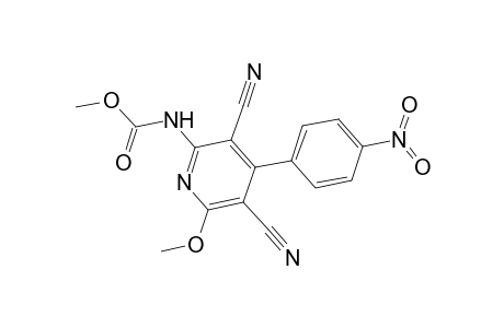 Methyl 3,5-dicyano-6-methoxy-4-(4-nitrophenyl)-2-pyridinylcarbamate
