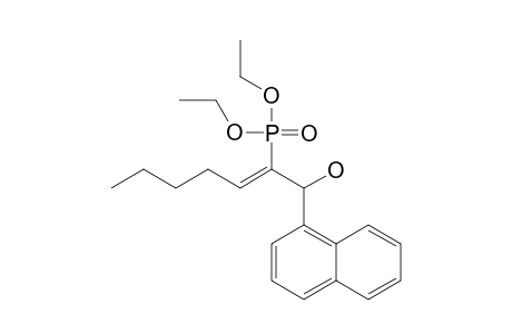 (Z)-2-diethoxyphosphoryl-1-naphthalen-1-ylhept-2-en-1-ol