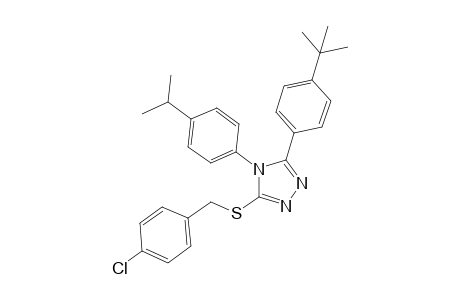 3-(p-tert-butylphenyl)-5-[(p-chlorobenzyl)thio]-4-(p-cumenyl)-4H-1,2,4-triazole