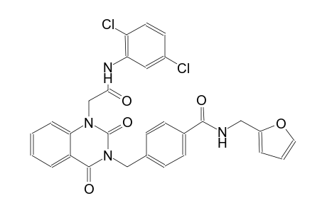 4-[(1-[2-(2,5-dichloroanilino)-2-oxoethyl]-2,4-dioxo-1,4-dihydro-3(2H)-quinazolinyl)methyl]-N-(2-furylmethyl)benzamide