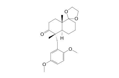 (1S,4aS)-(+)-trans-1.alpha.-[(2,5-Dimethoxyphenyl)methyl]-1.beta.,4a.beta.-dimethyl-5-(2-methyl-1,3-dioxolan-2-yl)-hexahydro-2,5-(3H,6H)-naphthalenedione