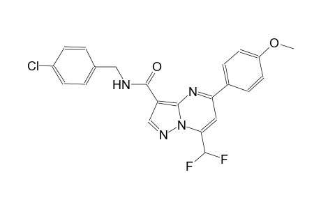 N-(4-chlorobenzyl)-7-(difluoromethyl)-5-(4-methoxyphenyl)pyrazolo[1,5-a]pyrimidine-3-carboxamide