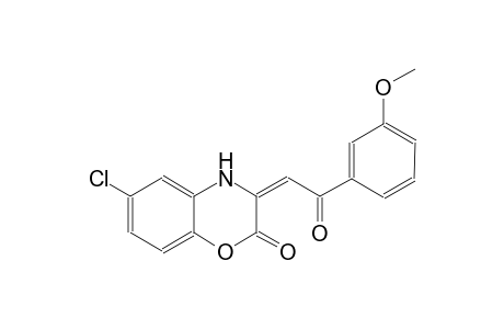(3E)-6-chloro-3-[2-(3-methoxyphenyl)-2-oxoethylidene]-3,4-dihydro-2H-1,4-benzoxazin-2-one