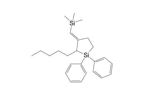 1,1-Diphenyl-2-pentyl-3-(trimethylsilylmethylene)silacyclopentane