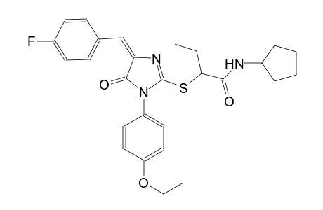 butanamide, N-cyclopentyl-2-[[(4E)-1-(4-ethoxyphenyl)-4-[(4-fluorophenyl)methylene]-4,5-dihydro-5-oxo-1H-imidazol-2-yl]thio]-
