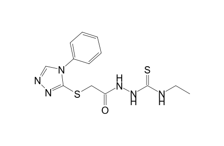 4-Ethyl-1-{[(4-phenyl-4H-1,2,4-triazol-3-yl)sulfanyl]acetyl}thiosemicarbazide