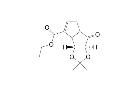 (7S,8R)-2-ethoxcarbonyl-7,8-(isopropylidenedioxy)bicyclo[3.3.0]oct-2-en-6-one