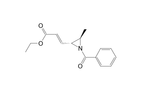 (E)-3-[(2R,3R)-1-benzoyl-3-methyl-2-aziridinyl]-2-propenoic acid ethyl ester