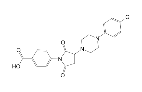 4-{3-[4-(4-chlorophenyl)-1-piperazinyl]-2,5-dioxo-1-pyrrolidinyl}benzoic acid