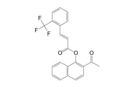 (E)-2-ACETYL-NAPHTHALEN-1-YL-3-[2-(TRIFLUOROMETHYL)-PHENYL]-ACRYLATE