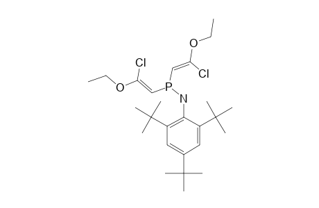 Z,Z-(2-CHLORO-2-ETHOXYCARBONYL)-(1-CHLORO-1-ETHOXYETHEN-2-YL)-PHOSPHONOUS_ACID_2,4,6-TRI-TERT.-BUTYLANILIDE