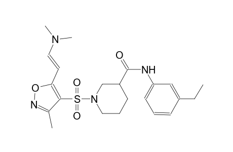 3-piperidinecarboxamide, 1-[[5-[(E)-2-(dimethylamino)ethenyl]-3-methyl-4-isoxazolyl]sulfonyl]-N-(3-ethylphenyl)-